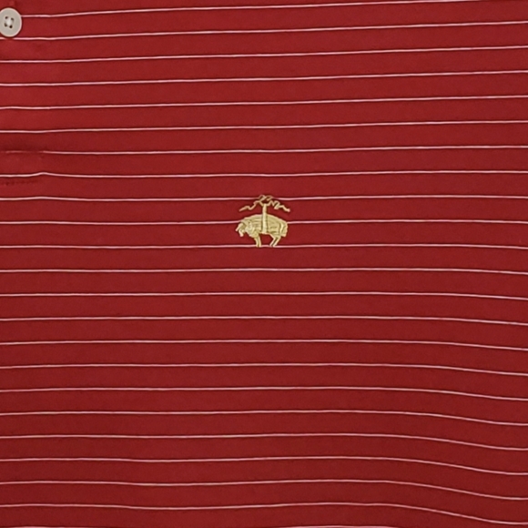 Vintage Brooks Brothers Red Striped Polo - Size L - Picture 2 of 4